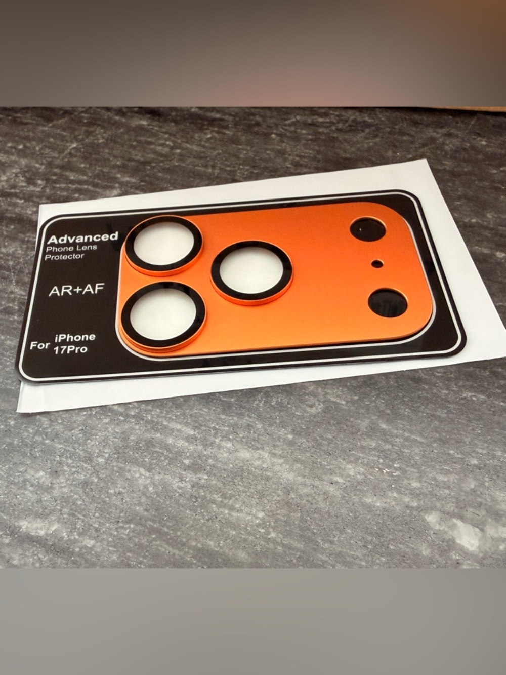 iPhone 17 Pro Camera Lens Protector orange - Picture 3 of 3